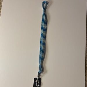 Blue Patterned Dog Leash with Padded Handle